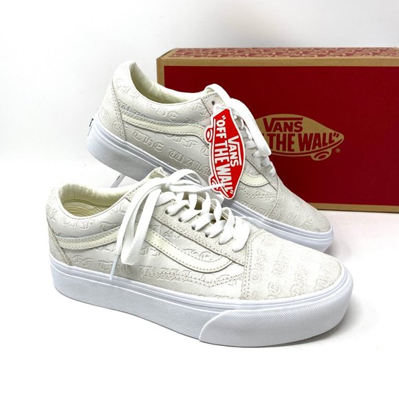Vans Shoes - 💖MEGA SALE💖VANS PLATFORM OLD Skool Suede Egret White Women's 10 VN0A3B3U4TE